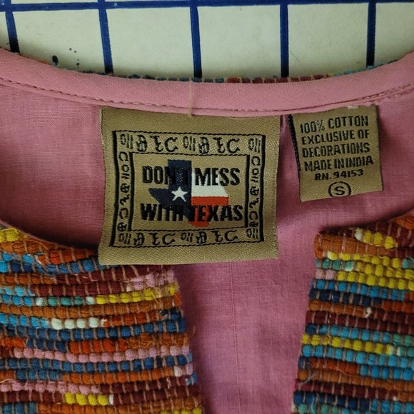 Don't Mess with Texas Cotton rug-weave jacket - Picture 5 of 11